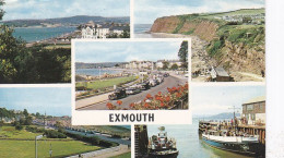 Exmouth Multiview - Devon -   Used Postcard - Stamped - Torquay