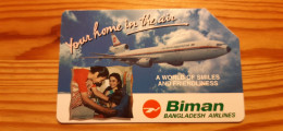 Phonecard Bangladesh - Airplane, Biman - Bangladesch