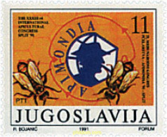 34353 MNH YUGOSLAVIA 1991 33 CONGRESO MUNDIAL DE APICULTURA - Ragni