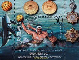 86525 MNH YUGOSLAVIA 2001 YUGOSLAVIA CAMPEONA DEL EUROPEO DE WATERPOLO - Waterpolo