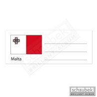 Schaubek Numismatik Länderetikett Für Münzhülle - Malta EKEURO-MALTA - Other & Unclassified