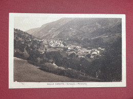 Cartolina - Valle Varaita - Sampeyre ( Cuneo ) - Panorama - 1920 Ca. - Cuneo