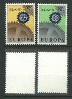 ISLANDE: *, N°YT 364 Et 365, Europa, Ch. Trés Légères, TB - Unused Stamps