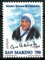 SAN MARINO 1996** - Europa 1996 - Madre Teresa Di Calcutta - 1 Val. MNH. - Madre Teresa