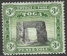 Tonga. 1942-49 Definitives. 3d MH. Mult Script CA W/M SG 78 - Tonga (...-1970)