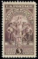 1940 USA Wyoming Statehood Stamp Sc#897 Woman Equal Right - Ongebruikt