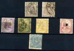 España Nº 136 Usado, 142 (*), 148, 150 Usados, 149*, 151T, 153 Usado. Año 1873/4 - Used Stamps