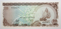 Maldives - 10 Rufiyaa - 1983 - PICK 11a - NEUF - Maldiven