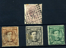 España Nº 174*, 177*, 179*, 190 Usados. Año 1876/8 - Unused Stamps