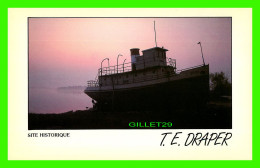 SHIP, BATEAUX - " T. E. DRAPER " REMORQUEUR DE BOIS À ANGLIERS CONSTRUIT EN 1928 - PHOTO, FRANÇOIS RUPH - - Tugboats