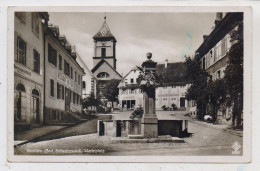 7842 KANDERN, Marktplatz, Brunnen, 1941, Kl. Druckstelle - Kandern