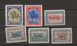 1945 MNH Greenland Mi 29-25-I Wrong Colours Postfris** - Neufs