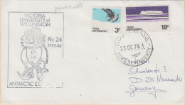 Ross Dependency Cover Ca Victoria University Of Wellington Antarctic Expedition Ca Scott Base 23 OC 1979 (XX166B) - Storia Postale