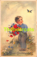 CPA ILLUSTRATEUR ENFANT ARTIST SIGNED CARD CHILD HANNES PETERSEN - Petersen, Hannes