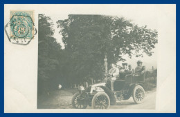 * Cp Photo - GRENOBLE - Taxi ? Vieille Voiture Avec Chauffeur - DE DION RENAULT PEUGEOT ? Type Tonneau - DOLSON - 1906 - Taxi & Fiacre