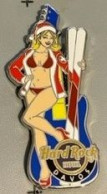 SKIS - SUISSE - SCHWEIZ - EGF - HARD ROCK HÔTEL - DAVOS PIN UP - PIN UPS - PINUP - BLONDE - GUITARE BLEUE - SWISS - (32) - Musique