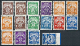 Jugoslawien, 1951, Portomarken, Mi.-Nr. 100-106, Gestempelt - Timbres-taxe