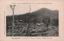 Nouvelle Calédonie - Nondoueville - Habitations Du Personnel Européen - Wagons - Charbonnages - Carte Postale Ancienne - New Caledonia