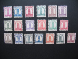 Maroc Stamps French Colonies  1943-1944  N° 204 à 222   Neuf **     Voir Rousseurs - Impuestos