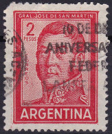 Argentine YT 604B Mi 765IIa Année 1959-62 1961 (Used °) José Francisco De San Martín - Used Stamps