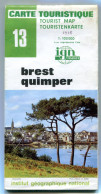 IGN - Carte Touristique - 1:100000 - N°13 - Brest - Quimper - 1978 - édition 3 - Cartes Topographiques