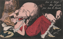 Illustrateur - Xavier Sager - Reve De Vierge - Cochon - Coquin - Carte Postale Ancienne - Sager, Xavier