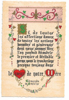 L12C080 - Le Coeur De Notre Mère - Calligraphie, Enluminures Et Décor Délicat - Roussel N°S11 - Philosophie & Pensées