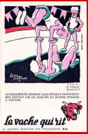 Buvard Vache Qui Rit. Série " Le Cirque " Dessins De Alain Saint Ogan. N° 7, Les équilibristes. - Dairy