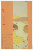 Raphael Kirchner, Geisha VIII     ( Orginalkarte ) - Kirchner, Raphael