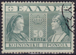 Grèce (Bienfaisance) YT 26 Mi 63 Année 1939 (Used °) Reine Olga Et Reine Mère Sophia - Charity Issues