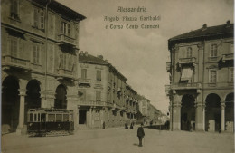Italy (PI) Alessandria // Angolo Piazza Garibaldi - Corso Cento Cannoni (Tram) 19?? RARE - Casinò