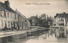 Guines * Le Canal Au Quai De Batelage * Villageois - Guines