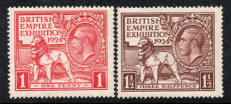 REINO UNIDO – GREAT BRITAIN Serie Completa X 2 Sellos Nuevos EXPO IMPERIO BRITÁNICO Año 1924 – Valorizada En U$S 29.00 - Neufs