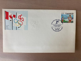 CANADA JEUX OLYMPIQUES MONTREAL 608 - Enveloppes Commémoratives