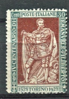 REGNO 1928 EMANUELE FILIBERTO 30 C. DENT. 13 3/4 ** MNH - Mint/hinged