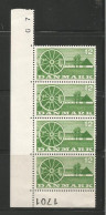 Denmark Scott # 371 MNH VF LL Vertical Strip Of 4...............................(DR2) - Unused Stamps