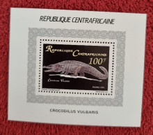 CENTRAFRIQUE , Reptile, Reptiles, Crocodile. BLOC DE LUXE Yvert N° 1030 Neuf Sans Charniere. MNH ** - Autres & Non Classés