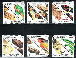 SURINAM, Reptile, Reptiles, Serpents, Yvert N° 1231/42 Neuf Sans Charniere. MNH ** - Schlangen