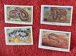 TURQUIE, Reptile, Reptiles, Serpents, Yvert N° 2686/89 Neuf Sans Charniere. MNH ** - Snakes