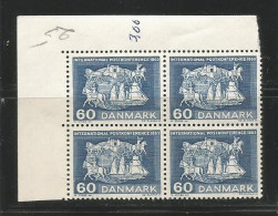Denmark Scott # 408  UL Corner Block Block Of 4 MNH VF ...............................(DR2) - Unused Stamps