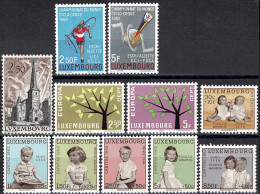 Luxembourg, Luxemburg 1962 Année Complête 4 Séries Neuf MNH** - Full Years