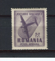 ROUMANIE - Y&T Poste Aérienne N° 45* - MH - Jeux Balkaniques - Unused Stamps