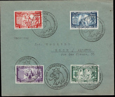 Luxembourg, Luxemburg 1945 Lettre Série Libération 2e Guèrre Mondiale Cachet Spécial - Occupation
