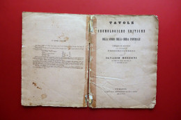 Tavole Cronologiche Critiche Storia Della Chiesa Universale Mozzoni Venezia 1852 - Non Classés
