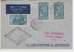 Aéromaritime : Cotonou Dakar - Ouverture Officielle Du 5 Au 7 Mars 1937 - 3° étape Conakry Dakar - Posta Aerea