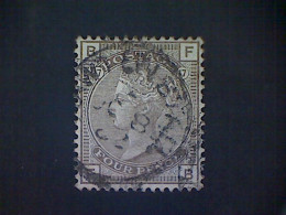 Great Britain, Scott #84, Used(o), 1880, QueenVictoria, Wmk: Crown, 4d(17), Gray Brown - Used Stamps