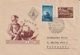 1951 - HONGRIE - ENVELOPPE De PROPAGANDE MILITAIRE - FDC De BUDAPEST - Brieven En Documenten