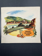 Ancien Dépliant Touristique Vin Hongrie Viticulture Hungarian Wine-Growing Regions - Tourism Brochures