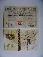 UNC Banknote Lithuania 1991 10 Centauru Sport Athletics Run - Lituania