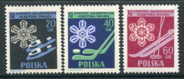 POLAND 1956 Student Winter Sports LHM / *.  Michel 956-58 - Ungebraucht